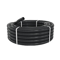 Труба ПА 6 гофр., HF, DN48мм, RoHS, HB, Dвн 47,4 мм, Dнар 54,5 мм, цвет чёрный, без протяжки