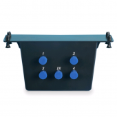 Распределительный видео-модуль, 4-портовый, 164.34х101.6 мм (ДхШ), 1 вход и 4 выхода, 5-2300 MHz, вертикальный монтаж (препятс