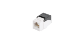 Модуль-вставка NIKOMAX типа Keystone, Кат.6 (Класс E), 250МГц, RJ45/8P8C, самозажимной, T568A/B, неэкранированный, белый - гарантия: 5 лет расширенная