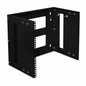 Кронштейн настенный 19" 9U, цвет черный