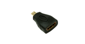 Переходник NETLAN MicroHDMI-HDMI, v2.0, черный, уп-ка 10шт.