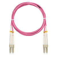Шнур NIKOMAX волоконно-оптический, соединительный, многомодовый 50/125мкм, стандарта ОM4, LC/UPC-LC/UPC, двойной, LSZH нг(A)-HFLTx, 2мм, маджента, 3м
