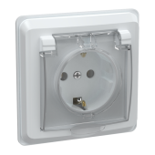 РСбш10-3-ВБ Розетка 1-ая з/к з/ш кр. 16А IP44 ВЕГА белый IEK