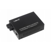 Медиаконвертер 10/100/1000M, Tx1310/Rx1550 20km, RJ45 SC