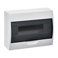 Корпус пластиковый ЩРН-П-12 черн. прозр. дверь IP41 GENERICA