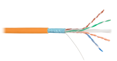 Кабель NIKOLAN F/UTP 4 пары, Кат.6a (Класс Eа), тест по ISO/IEC, 500МГц, одножильный, BC (чистая медь), 23AWG (0,57мм), внутренний, LSZH нг(А)-HFLTx, 
