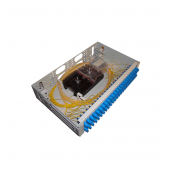 Кросс 19", предсобранный 2U, 48 портов SC, 9/125 mm, (розетки, сплайс 2шт, КДЗС, пигтейлы)