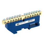 Шина N "ноль" на DIN-изол ШНИ-6х9-14-Д-С ИЭК