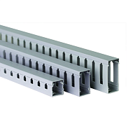 Короб перфорированный, серый RL75 25x30