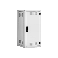 Напольный шкаф NETLAN 19", 24U, металлическая дверь, цельнометаллические стенки, Ш600хВ1196хГ800мм, в разобранном виде, серый