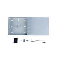 Кросс Распределительный Настенный Микро (с крышкой) до 4 портов FC/ST (с ложементом+сплошная панель наружная) серый RAL 7035