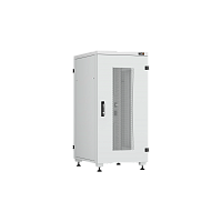 Напольный шкаф серии Lite II 19", 24U, перфорированная дверь, цельнометаллические стенки и задняя дверь, Ш600хВ1241хГ800мм, в разобранном виде, серый 