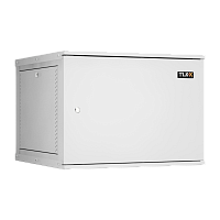 Настенный разборный шкаф TLK 19", 9U, цельнометаллическая дверь, Ш600хВ436хГ600мм, 2 пары монтажных направляющих, серый