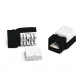 Вставка Keystone Jack RJ-45(8P8C), категория 5e, тип 180 градусов, черная
