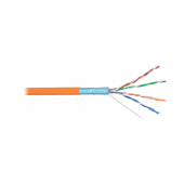 Кабель Суприм F/UTP, 4 пары, Кат.5e (Класс D), 100 МГц, AWG 24, внутренний, LSZH нг(A)-HF, оранжевый, коробка 305 м