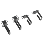 Органайзер кабельный одинарный изогнутый, цвет черный