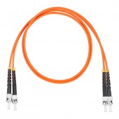 Шнур оптический коммутационный (патч-корд), ST-ST, дуплекс (duplex) OM2, нг(А)-HF, оранжевый, 5,0 м