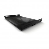 Полка стационарная усиленная, глубина 300 мм, с боковым креплением, нагрузка до 50 кг, для шкафов серии TTB, TTR, TWB/TWB-FC, 485х300мм (ШхГ), цвет че