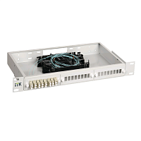 ITK 1U кросс укомплектованный: LC (duplex) 20шт;  (OM4)