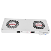 Модуль вентиляторный, 2 вентилятора с терморегулятором