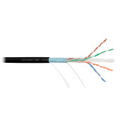 Кабель NIKOMAX F/UTP 4 пары, Кат.6 (Класс E), тест по ISO/IEC, 250МГц, одножильный, BC (чистая медь), 23AWG (0,55мм), полимерный материал нг(А)-HF, вн