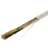 Кабель витая пара UTP (U/UTP), категория 3, 25 пар (24 AWG), одножильный (solid), PVC
