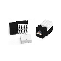Вставка Keystone Jack RJ-45(8P8C), категория 5e, 110 IDC, заделка с помощью NE-TOOL, черная
