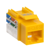 ITK Модуль Keystone Jack кат.6 UTP 110 IDC 90град жёлтый