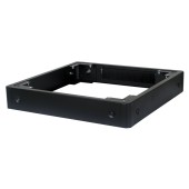 Цоколь для напольных шкафов 600х600 с щеточным вводом, чер.