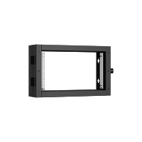 Пристенная поворотная секция TLK 19", 6U, Ш600хВ370хГ156мм, 1 пары L-образных монтажных направляющих, черный RAL 9005.