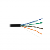 Кабель Суприм U/UTP, 4 пары, Кат.5e (Класс D), 100 МГц, AWG 24, внешний, ПЭ, до -60°С, черный, коробка 305 м