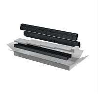 ITK LINEA E Компл. стоек и профилей шкафа 24U чер.