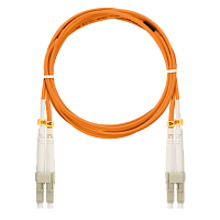 Шнур NIKOMAX волоконно-оптический, соединительный, многомодовый 50/125мкм, стандарта ОМ2, LC/UPC-LC/UPC, двойной, LSZH нг(A)-HFLTx, 2мм, оранжевый, 1м