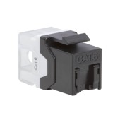 Модуль Keystone RJ45 CAT 6 с пылезащитной шторкой, неэкранированный (UTP), 90/180 градусов, черный