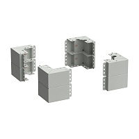 ITK LINEA S Уголок цоколя h=200мм сер. (8шт/компл)