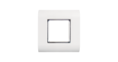 Лицевая панель NIKOMAX, французский формат Mosaic, под 1 вставку 45х45мм, с подрамником, белая