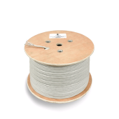 Кабель витая пара экранированная STP (U/FTP), категория 6a (10GBE), 4 пары, (23 AWG), одножильный (solid), каждая пара в экране (фольга) (305 м)
