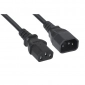 Кабель питания монитор-компьютер IEC 320 C13 - IEC 320 C14 (3x1.0), 0.6 м