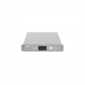 Полка (ящик) для документов с замком, 2U, 88х483х460мм (ВхШхГ), цвет серый (RAL 7035)