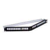 Наборная 19" п/п 24*RJ45 UTP/FTP угловая
