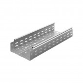 Металлический лоток перфорированный 200х80х3000, толщ. 1,0 мм, Сендзимир цинк