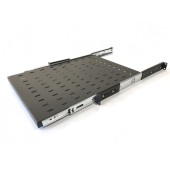 Полка выдвижная c 19'' креплением, глубина 800 мм, нагрузка до 20 кг, для шкафов TTB глубиной 1000-1200мм, цвет черный (RAL 9004)