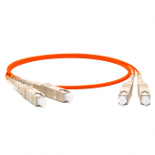 Патч-корд волоконно-оптический (шнур) MM 50/125, SC-SC, 2.0 мм, duplex, LSZH, 1 м