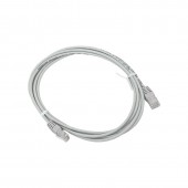 Патч-корд TERACOM Cat.5E (1Гбит/с) неэкранированный UTP оболочка PVC серый (2м)