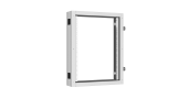 Пристенная поворотная секция NIKOMAX 19", 15U, Ш600хВ770хГ156мм, 1 пары L-образных монтажных направляющих, серый RAL 7035.