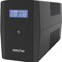 ИБП ЮНИОР СМАРТ 800, 800/480 ВА/Вт, LCD, USB, SCHUKOx2