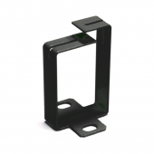 Организатор кабельный для вертикальной разводки, 1 кольцо, 60 мм, металл, цвет черный