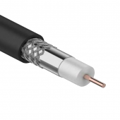 Каб. коаксиал. RG11 CCS 75Ом FPE PVC черн. (300м) GENERICA