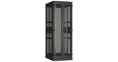 Напольный шкаф 19", 47U, перфорированные двухстворчатые двери, перфорированные двухуровневые стенки, Ш800хВ2280хГ1000мм, в разобранном виде, черный