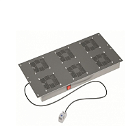 Потолочный модуль 6 вентиляторов с термостатом для крыши 800 RAL7011